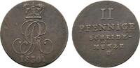 Braunschweig-Calenberg-Hannover Cu 2 Pfennig Georg IV. 1820-1830 -