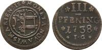 Mecklenburg-Wismar, Stadt Cu 3 Pfennig -