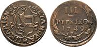 Mecklenburg-Wismar, Stadt Cu 3 Pfennig -