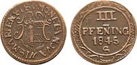 Mecklenburg-Wismar, Stadt Cu 3 Pfennig -