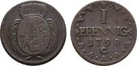 Sachsen-Albertinische Linie Cu Pfennig Friedrich August III. 1763-1806 -