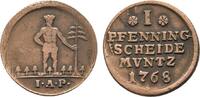 Braunschweig-Wolfenbüttel Cu Pfennig Karl I. 1735-1780 -