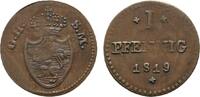 Hessen-Darmstadt Cu Pfennig Ludwig I. 1806-1830 -