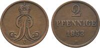 Braunschweig-Calenberg-Hannover Cu 2 Pfennig Georg V. 1851-1866 -