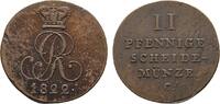 Braunschweig-Calenberg-Hannover Cu 2 Pfennig Georg IV. 1820-1830 -
