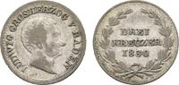 Baden-Durlach 3 Kreuzer Ludwig 1818-1830 -