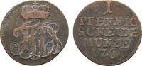 Sachsen-Coburg-Saalfeld Cu Pfennig Franz Josias 1745-1764 -