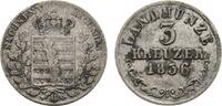 Sachsen-Meiningen 3 Kreuzer Bernhard Erich Freund 1803-1866 -