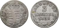 Sachsen-Meiningen 3 Kreuzer Bernhard Erich Freund 1803-1866 -