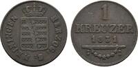 Sachsen-Meiningen Cu Kreuzer Bernhard Erich Freund 1803-1866 -