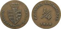 Sachsen-Meiningen Cu 1/4 Kreuzer Bernhard Erich Freund 1803-1866 -