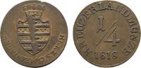 Sachsen-Meiningen Cu 1/4 Kreuzer Bernhard Erich Freund 1803-1866 -