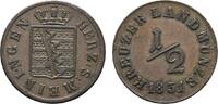 Sachsen-Meiningen Cu 1/2 Kreuzer Bernhard Erich Freund 1803-1866 -