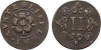 Lippe-Detmold Cu 2 Pfennig Friedrich Adolf 1697-1718 -