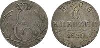 Sachsen-Coburg-Gotha 6 Kreuzer 1830 EK Ernst I. 1826-1844 Sehr schön - vorzüglich