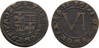 Paderborn, Bistum Cu 6 Pfennig Theodor Adolf von der Recke 1650-1661 -