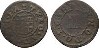 Paderborn, Bistum Cu 3 Pfennig Theodor Adolf von der Recke 1650-1661 -