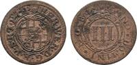 Paderborn, Bistum Cu 3 Pfennig Hermann Werner von Metternich 1683-1704 -