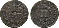 Paderborn, Bistum Cu 3 Pfennig Hermann Werner von Metternich 1683-1704 -