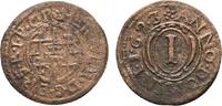 Paderborn, Bistum Cu Pfennig Hermann Werner von Metternich 1683-1704 -