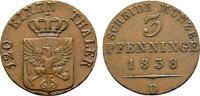 Brandenburg-Preußen Cu 3 Pfennig Friedrich Wilhelm III. 1797-1840 -