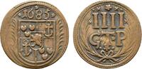 Bentheim-Tecklenburg-Rheda Cu 4 Pfennig Johann Adolph 1674-1700 -