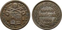 Italien-Kirchenstaat Cu 1/2 Baiocco Gregor XVI. 1831-1846 -