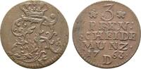 Brandenburg-Preußen Cu 3 Pfennig Friedrich II. 1740-1786 -