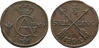 Schweden Cu 1/4 Skilling Gustav IV. Adolf 1792-1809 -