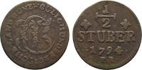 Jülich-Berg Cu 1/2 Stüber Karl Theodor 1742-1799 -
