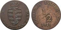 Sachsen-Meiningen Cu 1/2 Kreuzer Bernhard Erich Freund 1803-1866 -