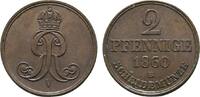Braunschweig-Calenberg-Hannover Cu 2 Pfennig Georg V. 1851-1866 -