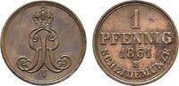 Braunschweig-Calenberg-Hannover Cu Pfennig Georg V. 1851-1866 -