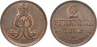 Braunschweig-Calenberg-Hannover Cu 2 Pfennig Georg V. 1851-1866 -