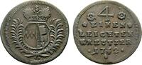 Würzburg, Bistum Cu 1/4 Leichter Kreuzer Karl Philipp von Greiffenklau-Vollraths 1749-1754 -