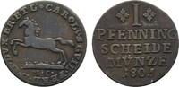 Braunschweig-Wolfenbüttel Cu Pfennig Karl Wilhelm Ferdinand 1780-1806 -