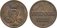 Braunschweig-Calenberg-Hannover Cu Pfennig Georg V. 1851-1866 -
