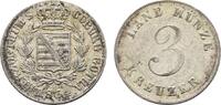 Sachsen-Coburg-Gotha 3 Kreuzer Ernst I. 1826-1844 -