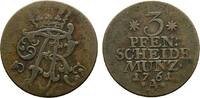 Brandenburg-Preußen Cu 3 Pfennig Friedrich II. 1740-1786 -