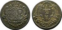 Würzburg, Bistum Cu 1/2 Kreuzer Adam Friedrich von Seinsheim 1755-1779 -
