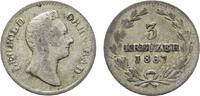 Baden-Durlach 3 Kreuzer Leopold 1830-1852 -