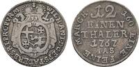 Paderborn, Bistum 1/12 Taler Wilhelm Anton von Asseburg 1763-1782 -