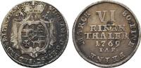 Paderborn, Bistum 1/6 Taler Wilhelm Anton von Asseburg 1763-1782 -