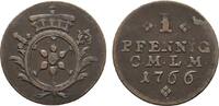 Mainz, Erzbistum Cu Pfennig Emmerich Joseph von Breitbach-Bürresheim 1763-1774 -