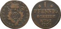 Mainz, Erzbistum Cu Pfennig Emmerich Joseph von Breitbach-Bürresheim 1763-1774 -