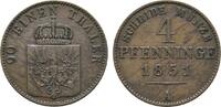 Brandenburg-Preußen Cu 4 Pfennig Friedrich Wilhelm IV. 1840-1861 -