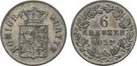 Württemberg 6 Kreuzer Wilhelm I. 1816-1864 -