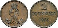 Braunschweig-Calenberg-Hannover Cu 2 Pfennig Georg V. 1851-1866 -