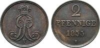 Braunschweig-Calenberg-Hannover Cu 2 Pfennig Georg V. 1851-1866 -
