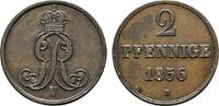 Braunschweig-Calenberg-Hannover Cu 2 Pfennig Georg V. 1851-1866 -